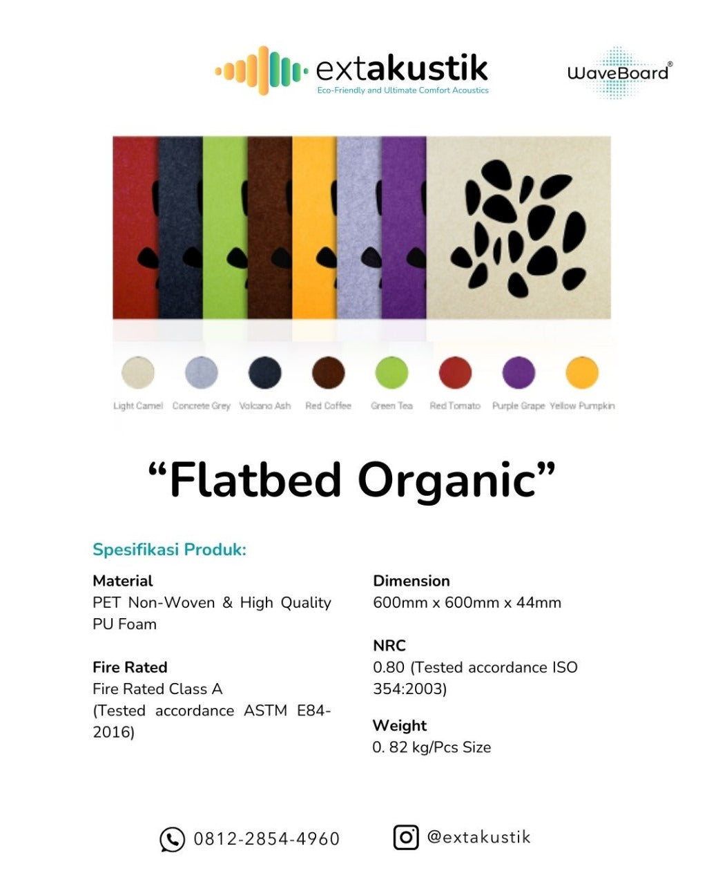 WAVEBOARD FLATBED COSMO ORGANIC (EXTAKUSTIK) WAVEBOARD FLATBED COSMO ORGANIC (EXTAKUSTIK)